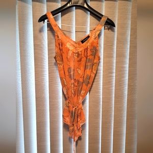 NWOT/IDEOLOGY Silk ladies top